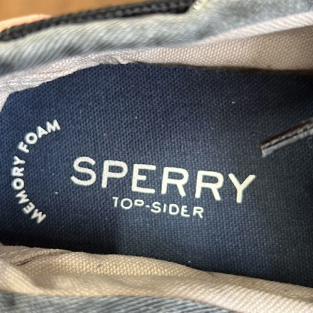 Sperry Topsider Black Denim M8.5